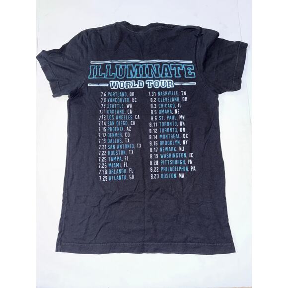 Shawn Mendes illuminate world tour shirt size small black short sleeve - Picture 2 of 2